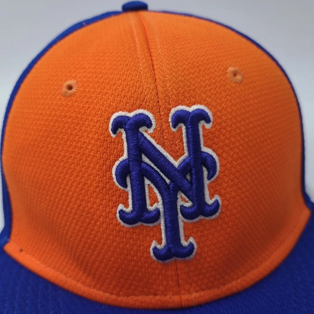 New York Mets Hat Adjustable OC Sports Orange Blue MLB Baseball Polyester‎ Men